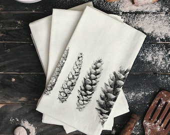 Pinecone Tea Towel