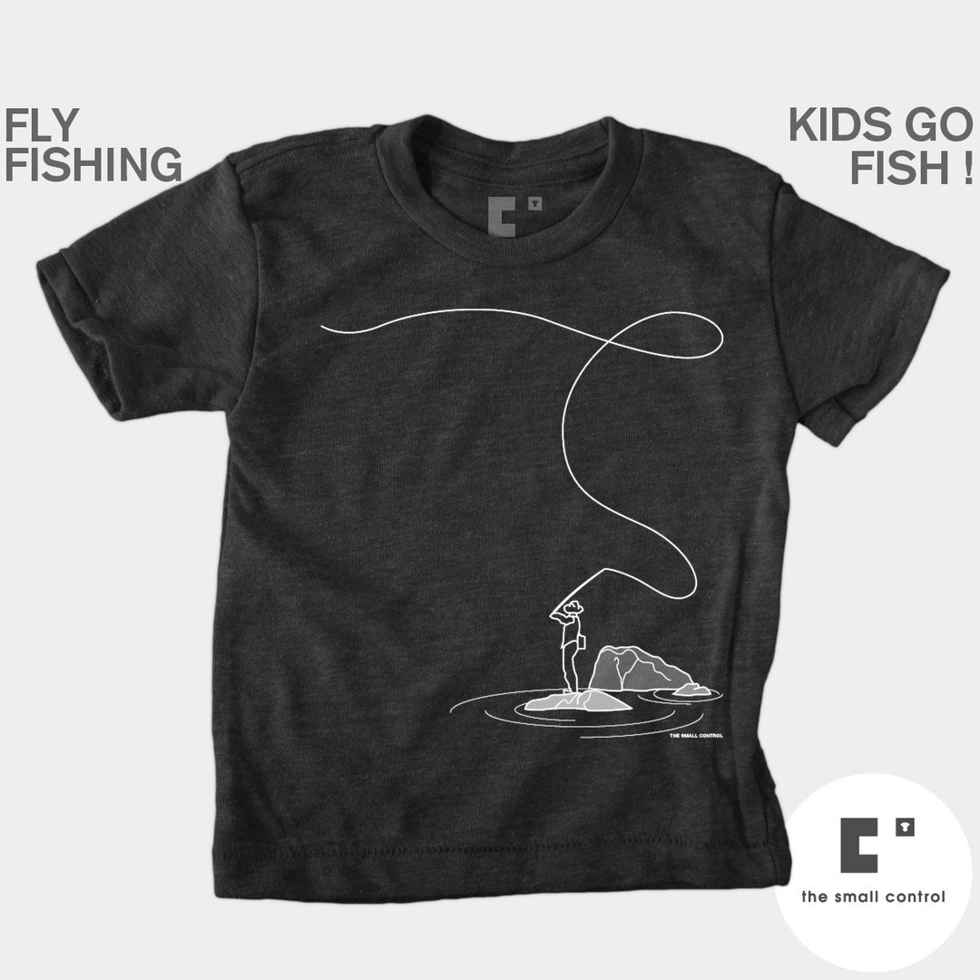 Fly Fishing Shirt Boys and Girls Clothing Baby, Toddler, Youth Graphic Tee  Fishing Gift Boys Fly Fishing Tshirt Baby Fishing Shirt 