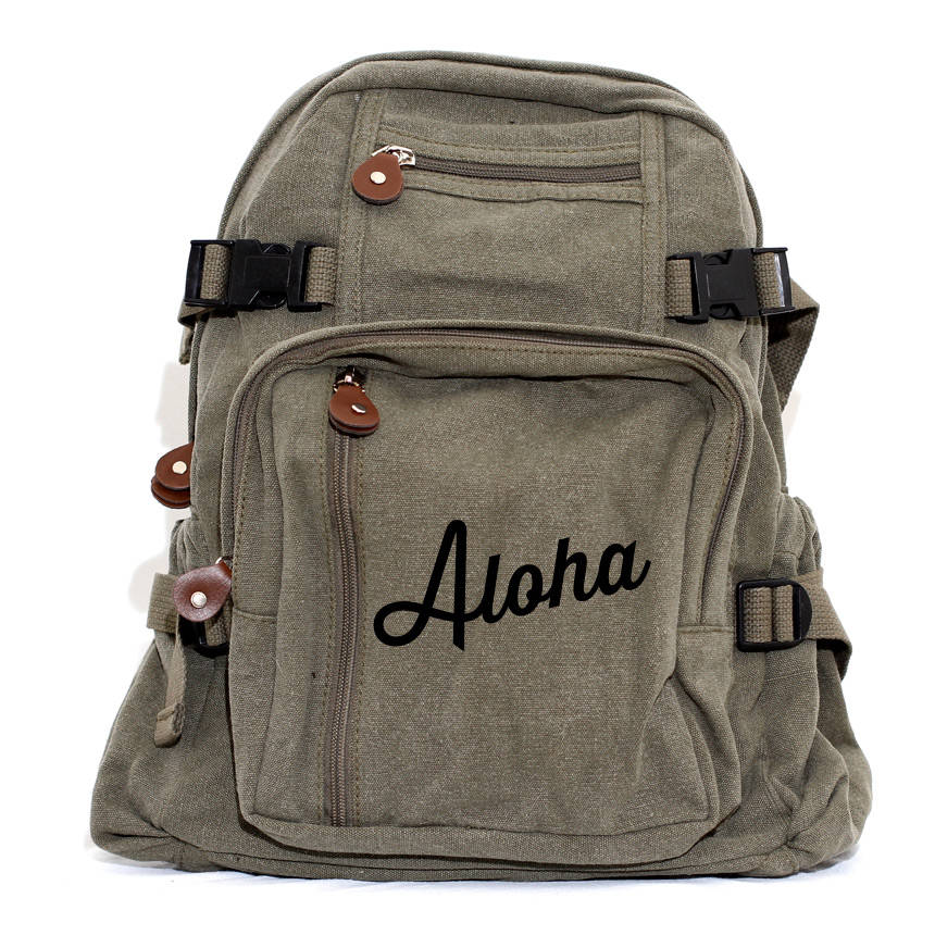 Download Scrip Hello - Lightweight Canvas Backpack