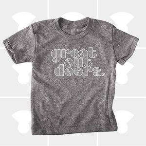 Camping T-Shirt – Great Outdoors Screen Print, Tri-Blend or Poly-Cotton