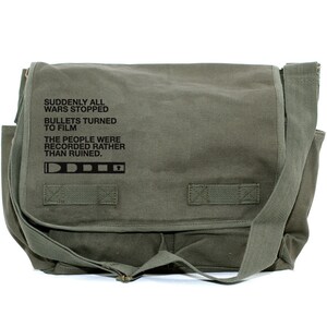 Umhängetasche, Film v. Bullet, Crossbody-tasche, große Canvas-Tasche, Laptop-Tasche, Herren-Umhängetasche, Damen-Umhängetasche, Kameratasche, Zitat