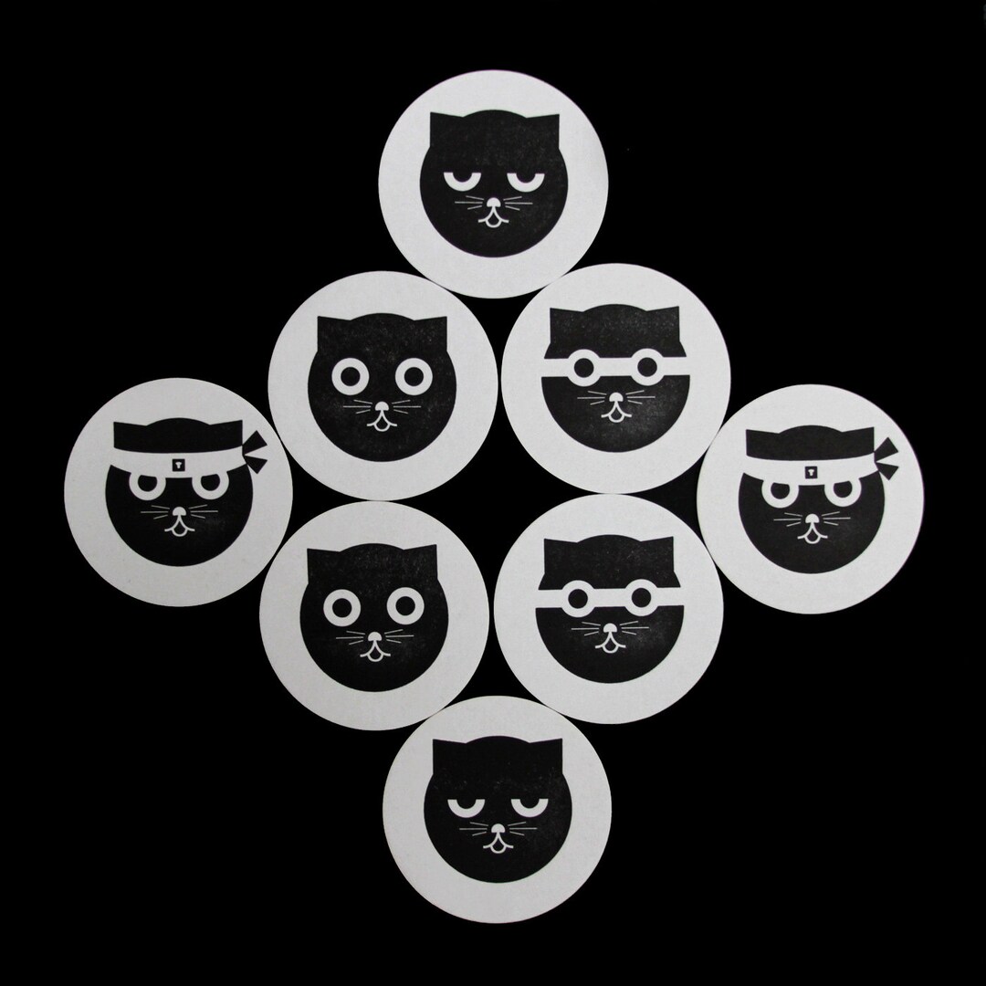 Coasters Letterpress Cat Cat Coasters Wedding Coasters Etsy New Zealand