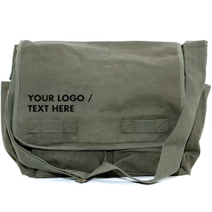Design Your Own: Custom Canvas Crossbody Messenger Bag