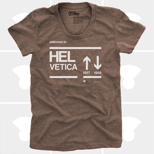 Helvetica Shirt, Christmas Gift for Women, Friend, Co-Worker, Graphic Designer, Women's Funny Shirt, Typography, Women's Clothing, TShirt image 3