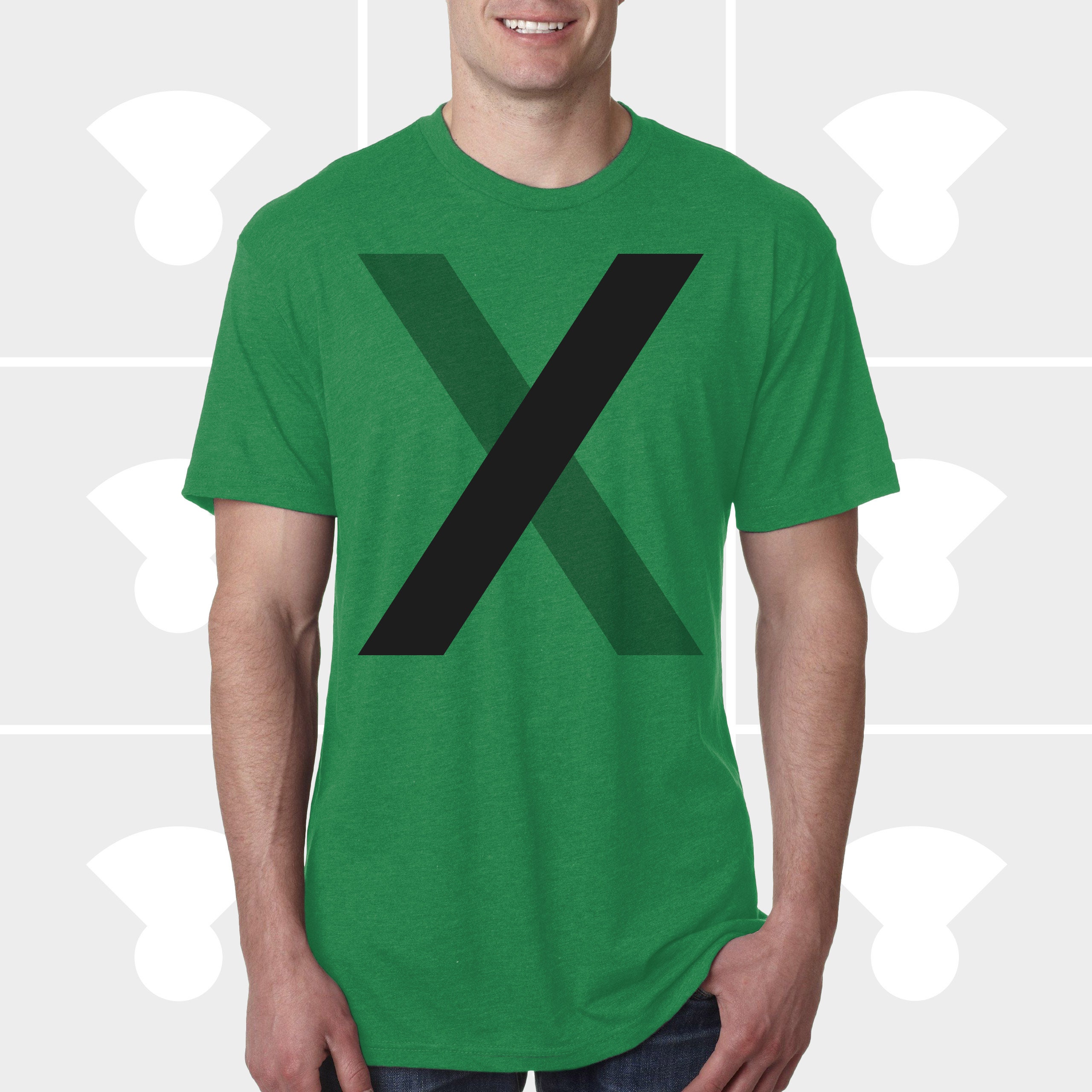 Minimalist Letter X TShirt Men