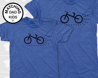 Camisetas a juego para padre e hijo Camiseta de ciclismo Camisetas a  juego para padre e hijo Regalo para papá de su esposa Bicicleta de