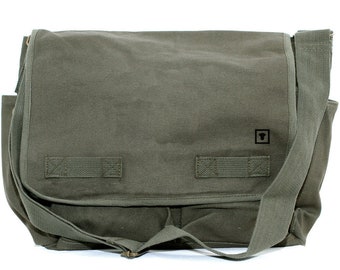 Canvas Messenger Bag - Aangepaste Messenger Bag - Messenger Bag voor heren en dames - Gepersonaliseerde tas