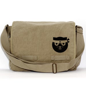 Messenger Bag | Kung Fu CAT | Kawaii | Gift for Women | Camera Bag | Ninja Cat | Travel | Large | Gift for Girl Sister Daughter | Cat Gift