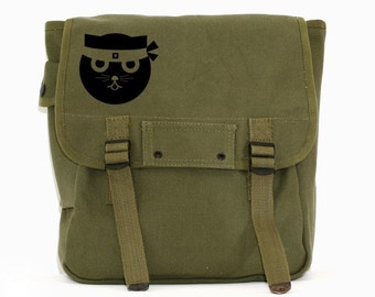 Kung Fu Watson the Cat - Canvas Backpack for Men & Women