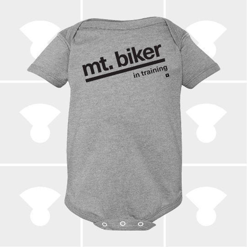 Baby Bike Shirt Funny Bodysuit Baby Shower Gift Personalized Bodysuit Biking Gift Mountain Biker In Training