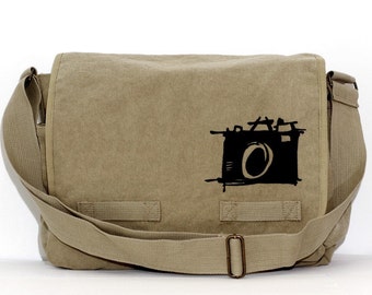 Messenger Bag, Sketch Camera, Crossbody Large Canvas Bag, Laptop Messenger Bag, Men's Messenger Bag, Camera Bag, Women's Messenger Bag