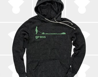 Grass Men's Hoodie, Sweatshirt, Grass, Spring, Summer, Outdoors, Garden, Green, Funny, Black Sweatshirt (3 Colors) Pullover Hoodie for Men