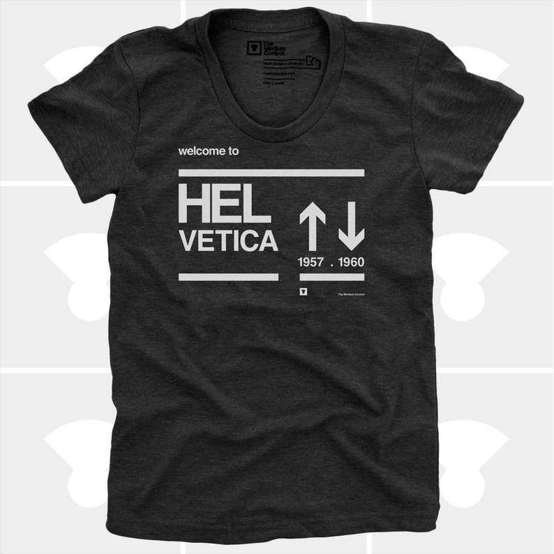 Helvetica Shirt, Christmas Gift for Women, Friend, Co-Worker, Graphic Designer, Women's Funny Shirt, Typography, Women's Clothing, TShirt image 1