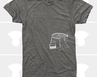 Men's Ski & Snowboard T-Shirt - Chairlift Ski Tee - Snowboarder Gift - Winter Sports Apparel