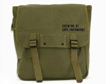 Custom Groomsmen Backpacks | Personalized "Crew" Canvas Utility Packs
