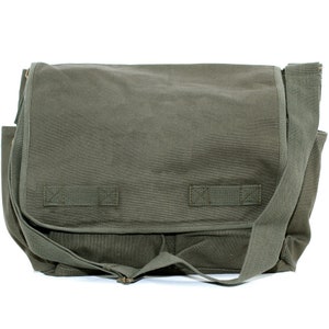 Canvas Messenger Bag Custom Messenger Bag Men & Women's Messenger Bag Personalized Bag No Graphic