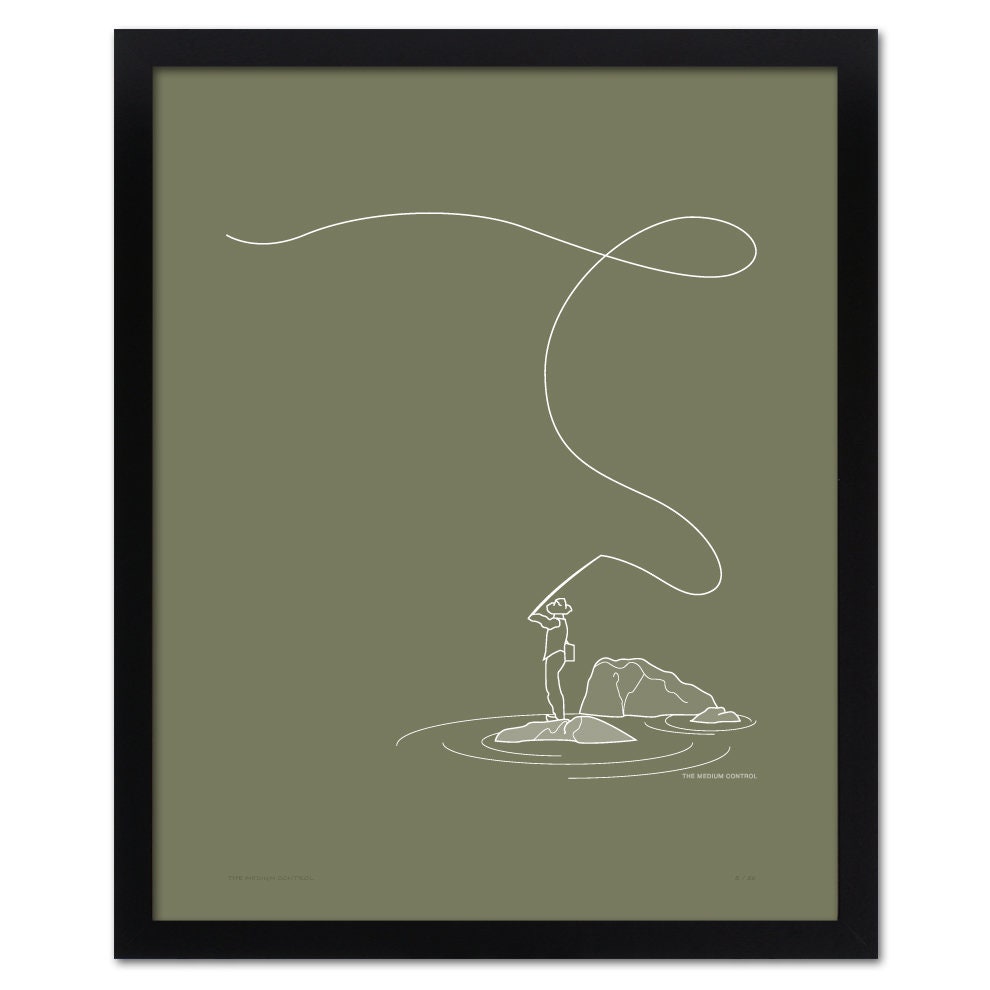 Fly Fishing Art, Fly Fishing, Fly Fishing Gifts for Men, Fishing Decor