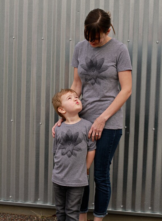 Mommy and Me Shirts Flower Shirt 