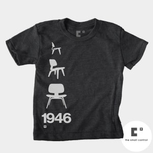 Eames Chair TShirt - Boys and Girls Clothing - Baby, Toddler, Youth Graphic Tee - Mid Century Modern - Hipster Kid Shirt -