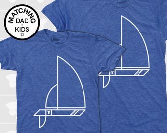 Dad and Me Matching Shirts - Sailboat