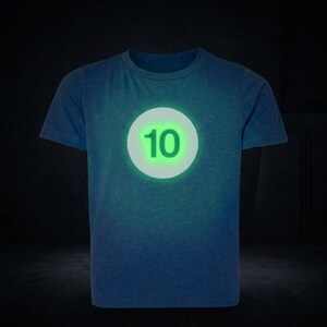 3rd Birthday Shirt, Glow in the Dark #3, Custom Name Personalized 3 Year Old Gift image 6