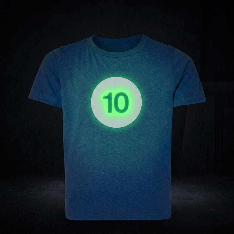 3rd Birthday Shirt, Glow in the Dark #3, Custom Name Personalized 3 Year Old Gift image 6