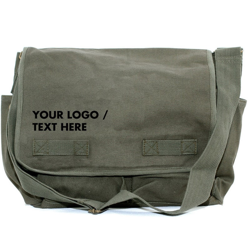 Canvas Messenger Bag Custom Messenger Bag Men & Women's Messenger Bag Personalized Bag Personalized-Bold