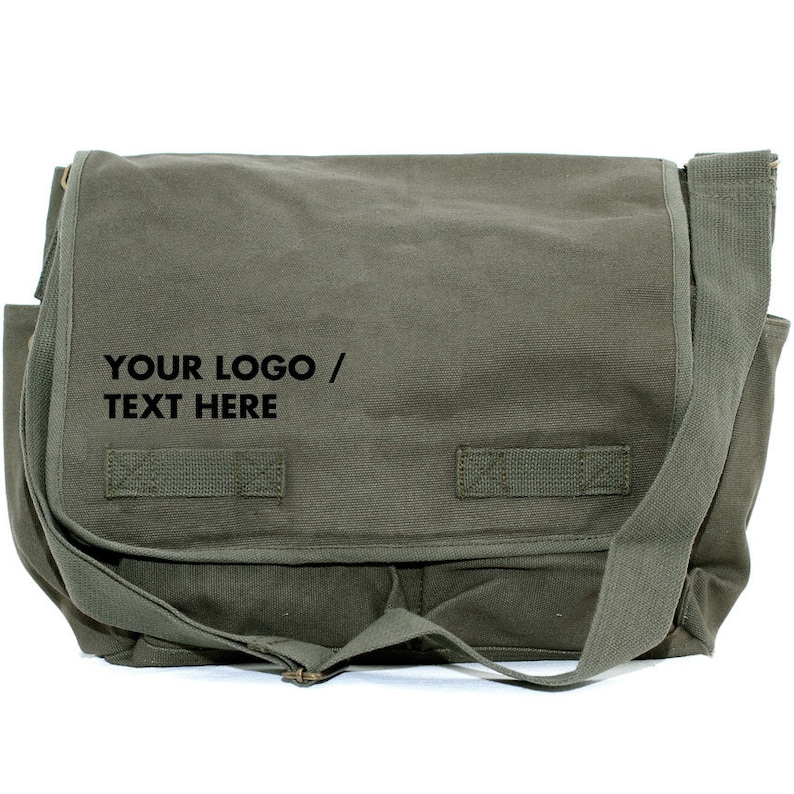 Personalized Bag Canvas Messenger Bag Custom Messenger Bag Men /& Women/'s Messenger Bag