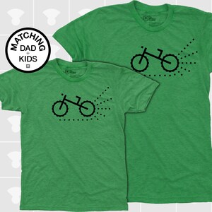 Vater Sohn passende Shirts Fahrrad Shirt Fahrrad Geschenke Papa und Baby Shirts Dirt Bike Mountainbike Bild 5