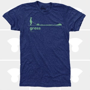 Grass Men's TShirt, Men Tee Shirt, Grass, Spring, Summer, Lawn, Outdoors, Garden, Green, Funny, Black Shirt 4 Colors TShirt for Men image 3