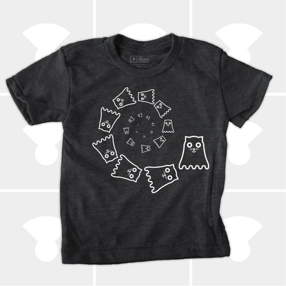 Halloween: Boo! Ghost Cat Shirt, Halloween Cat TShirt, Kids Halloween Shirt- Glow in the Dark