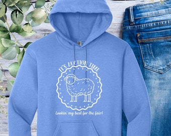 It's Auction Time Sweatshirt, FFA Sheep Shirt, County Fair T-Shirt, Farm Animal Shirt, Sheep for Auction