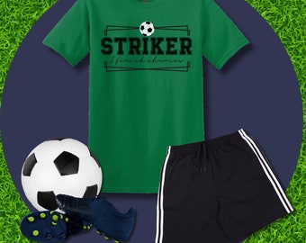 Camiseta de Soccer Striker Gameday, camisa de ofensiva de tamaño adulto para los amantes del fútbol, regalo de jugador de fútbol orgulloso, camiseta de fútbol Striker termino oportunidades