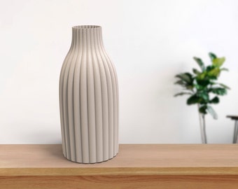 Decorative vase / 3D print / vase / pampas grass / dried flowers / decoration / eucalyptus / bouquet / gypsophila / Soul