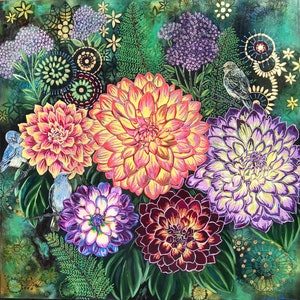 Archival Print on Panel &quot;A Bluebird Day&quot;