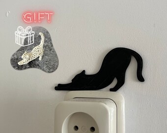 Set di decorazioni per prese per gatti / Regalo / Regalo per gli amanti dei gatti / Decorazioni per gatti / Decorazioni per gatti stampate in 3D