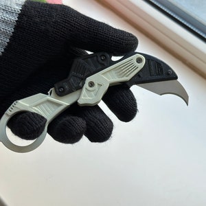 Cuchillo utilitario Karambit plegable / Cuchillo EDC / Cuchillo de regalo imagen 7