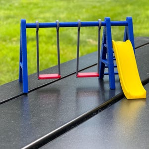 Mini Slide & Swing Playset – 1/10 Scale