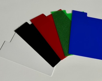 Printable Trading Card Dividers With Editable Text to Organize by Color 5 Color Combos & Grey ...