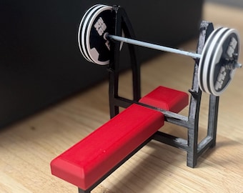 1:12 Scale Bench and Gym Weight Set
