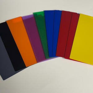 Divisores de tarjetas coleccionables de espectro de colores