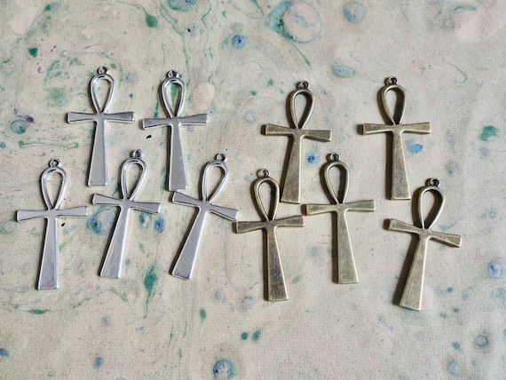 Wholesale 12pcs Anciented Greek Bronze Large Egypt Ankh Cross Charm Pendants Wholesale 12pcs Anciented Greek Bronze Large Egypt Ankh Cross Charm Pendants