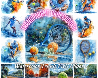 Watercolor Tennis Sport PNG Clipart, 28 Tennis Player Snapshot Dynamic Pose Illustration, Tennis Ball Racket Sport,, Commercial Use