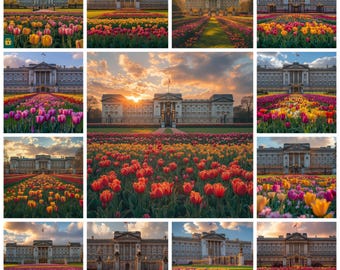 Buckingham Palace Landscape PNG Clipart Bundle, England Buckingham Palace Photography Illustration, London Buckingham Palace Commercial Use