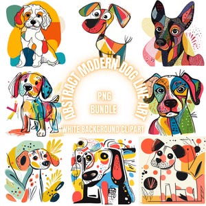 Abstrakcyjna nowoczesna linia sztuki pies PNG Clipart Bundle, Abstrakcyjna linia sztuki linii sublimacji, Minimalistyczna ilustracja nowoczesna monolinia, Zastosowanie komercyjne