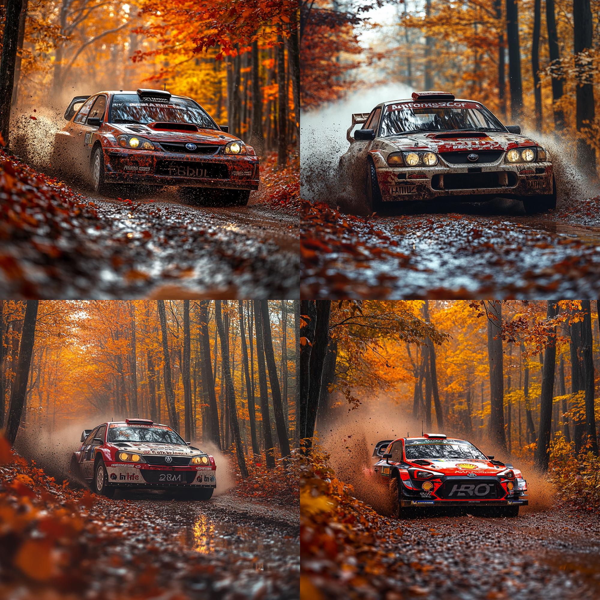 Autumn Rally Drift PNG Clipart Bundle, Dynamic Race Art Realistic ...
