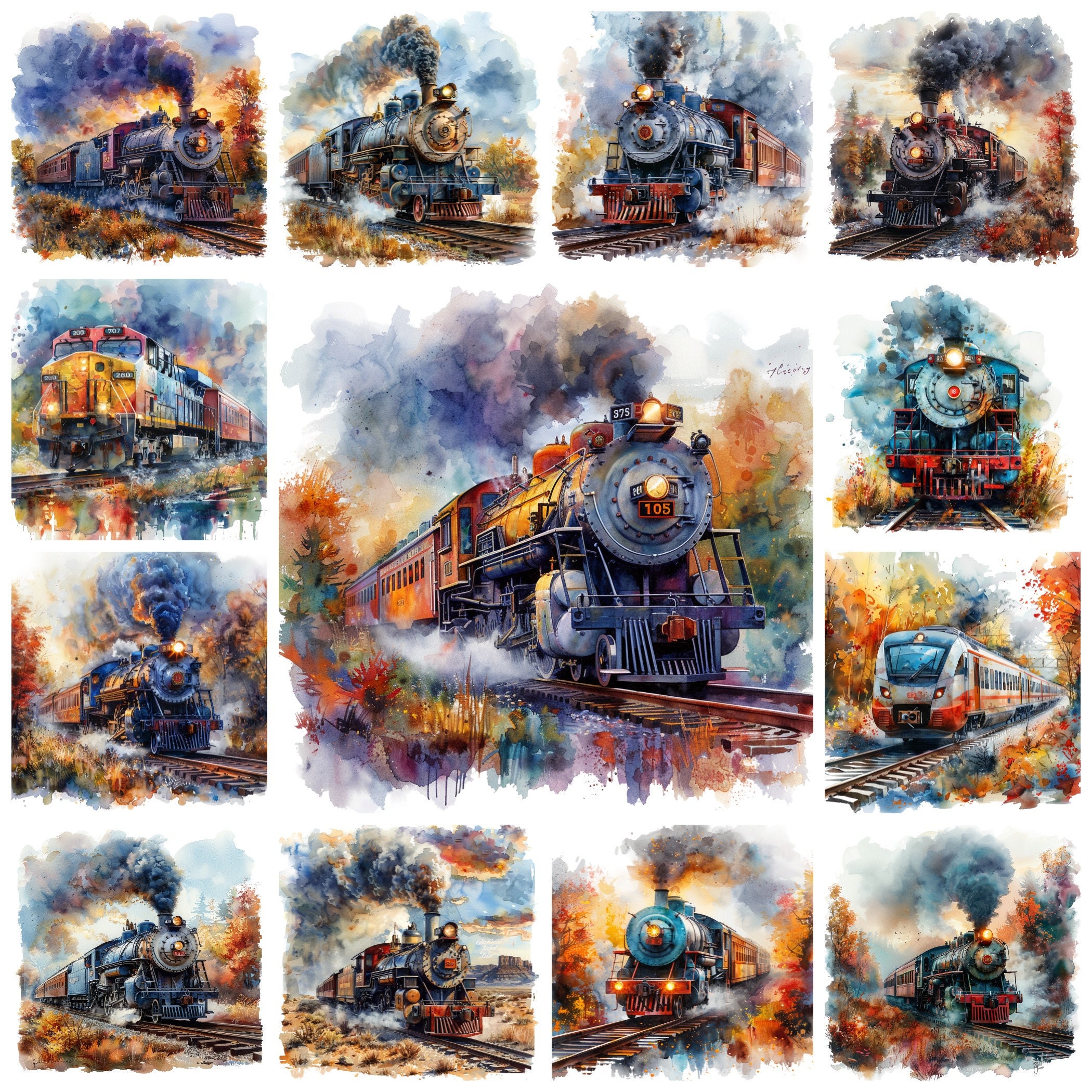 Railway Pictures on Canvas - Etsy
