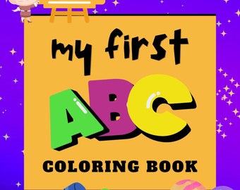 Alphabet Interactive Coloring and Learning Worksheet for Kids