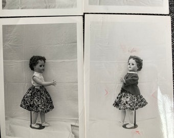 Vintage Photo, Doll Photos, Creepy Doll Portraits, Vernacular, Original Photo, Found Photograph, Old photo, Snapshot