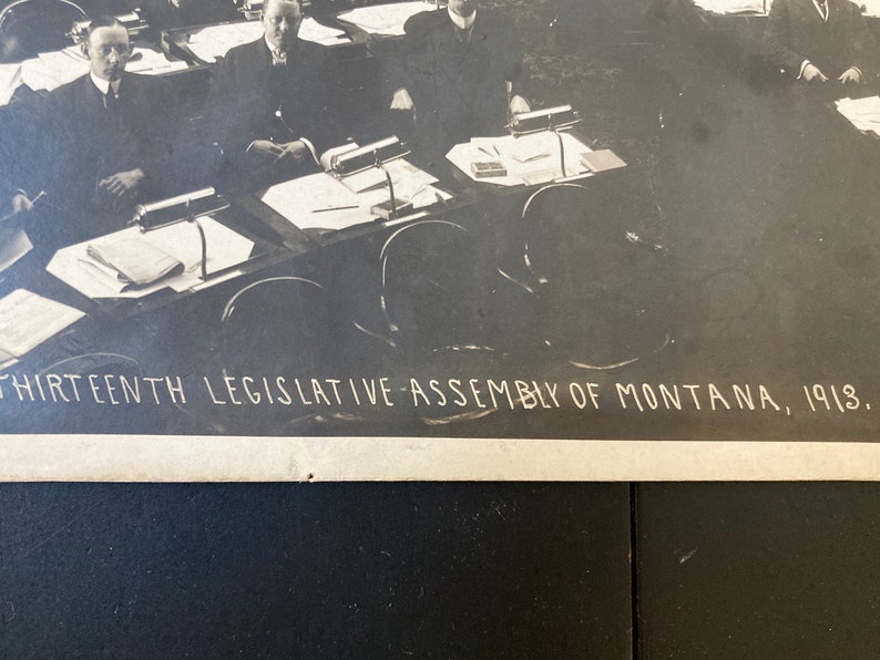 Original Found Photograph Family photo Snapshot Old photo photograph Vintage Photo 1913 Montana Legislative Assembly